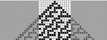 Slice of Rule 30 Used for WolframTones Score